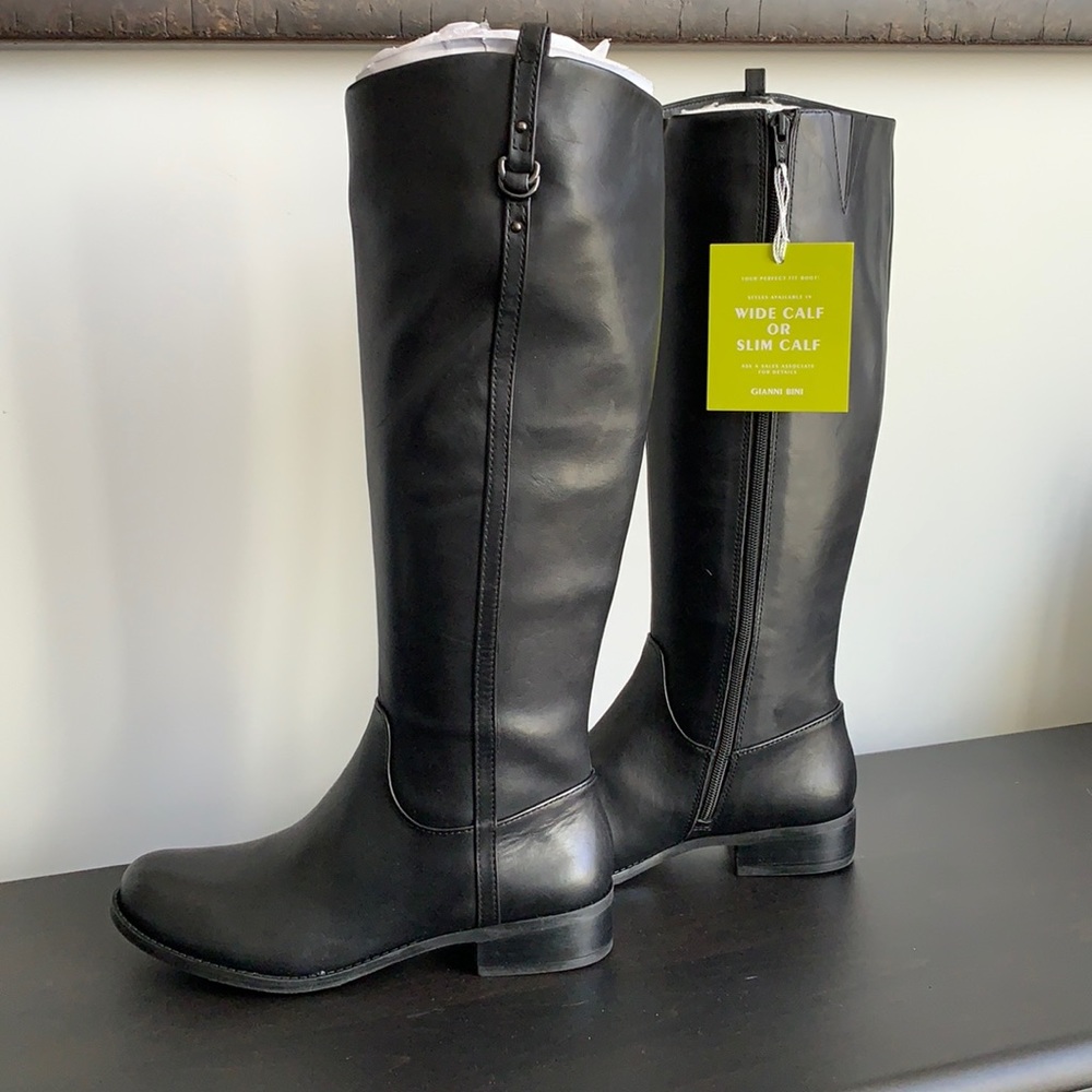 New Gianni Bini Black Leather Boots.